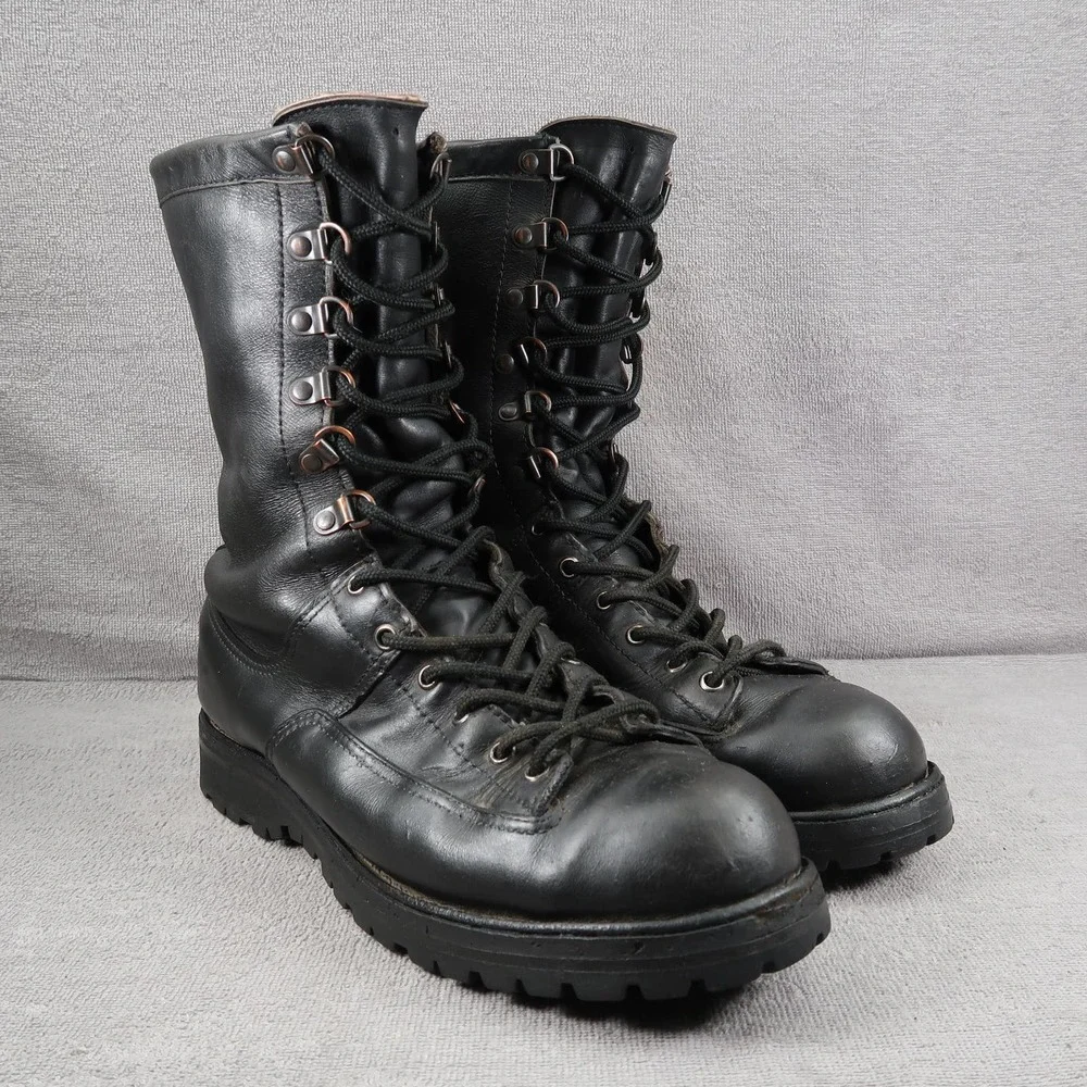 Danner Boots Mens 10.5 D Fort Lewis Insulated Leather Black Vibram Tactical USA